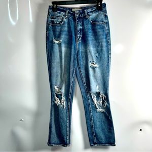 pacsun mom distressed jeans size 26